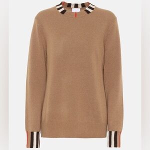 Burberry Icon Stripe cashmere sweater brown m